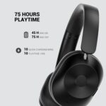 OneOdio Focus A5 (Wireless Over-Ear Headphones, Hybrid Active Noise Cancelling, 75H Playtime, Hi-Res LDAC Wireless Audio, Bluetooth 5.4, Built-in Mic, Low Latency)