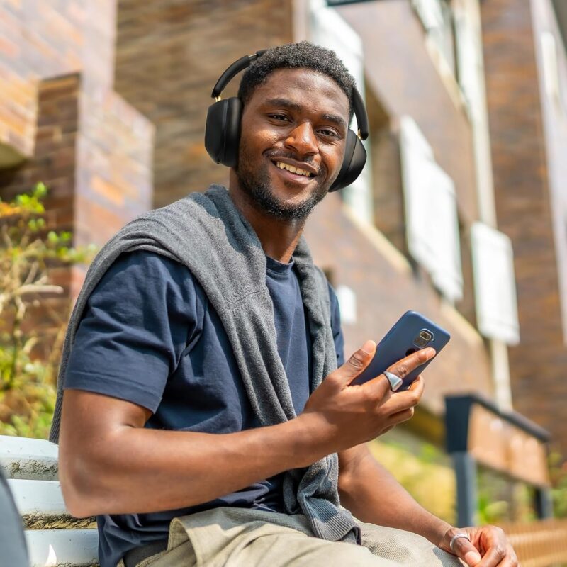 OneOdio Focus A5 (Wireless Over-Ear Headphones, Hybrid Active Noise Cancelling, 75H Playtime, Hi-Res LDAC Wireless Audio, Bluetooth 5.4, Built-in Mic, Low Latency)