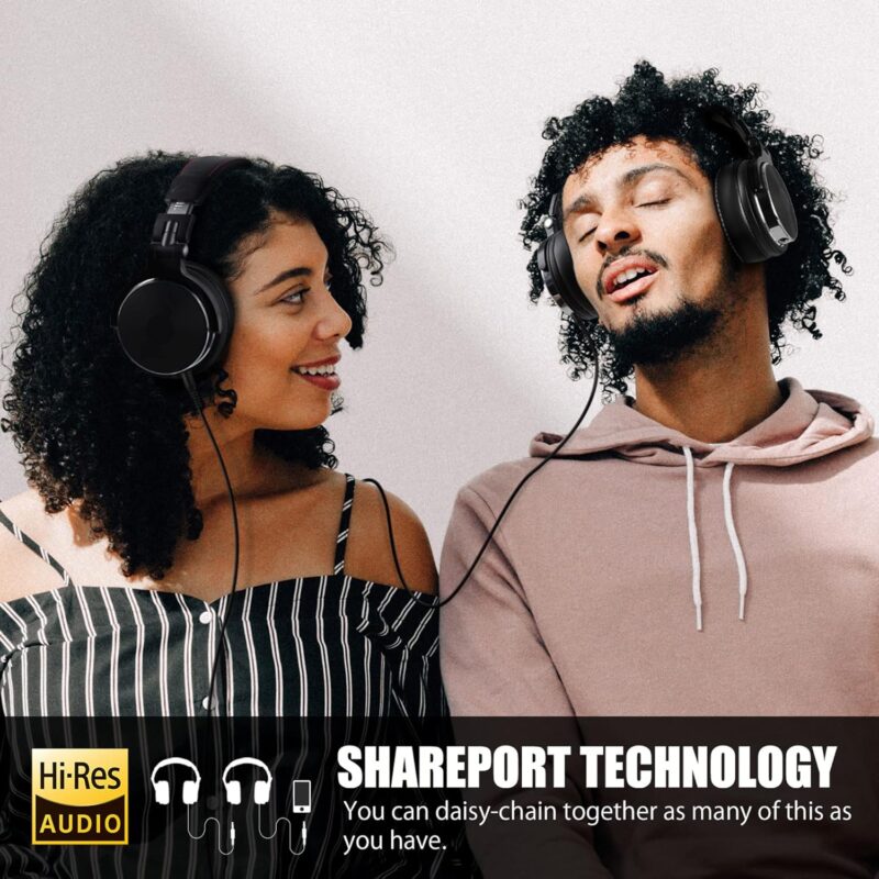 OneOdio Studio Pro 50 (Hi-Res Over-Ear Headphones for Studio Monitoring and Mixing, Sound Isolation, Leather Earcups, 50mm Driver)