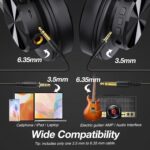 OneOdio Fusion A70 (Bluetooth Over Ear Headphones, Hi-Res, Built-in Mic, 3.5mm/6.35mm Wired Audio Jack for Studio Monitor & Mixing)