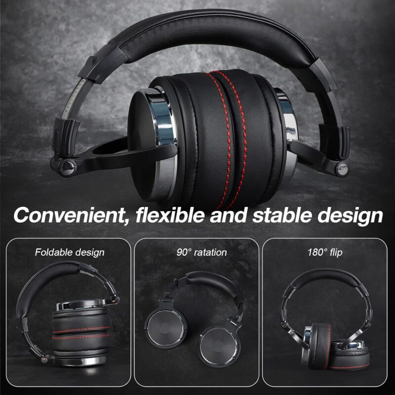 OneOdio Studio Pro 50 (Hi-Res Over-Ear Headphones for Studio Monitoring and Mixing, Sound Isolation, Leather Earcups, 50mm Driver)