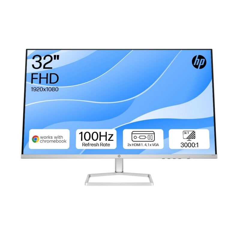 HP Series 5 (532sf) – (White 32-inch FullHD Monitor, 7ms, 100Hz, Anti-Glare)