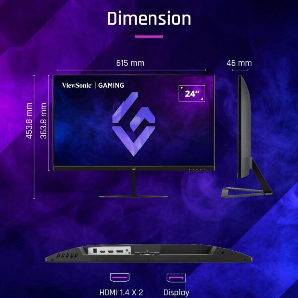 ViewSonic VX2779A-HD-PRO (27-inch Full HD Gaming Monitor, 1ms Response Time, 180Hz)