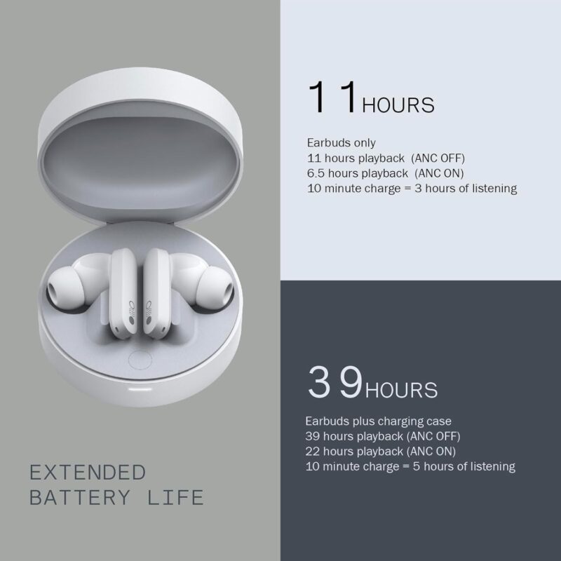 CMF Buds Pro (Wireless Earbuds with ANC, Transparency Mode, 6 HD Clear Mics, Ultra Bass, IP54)