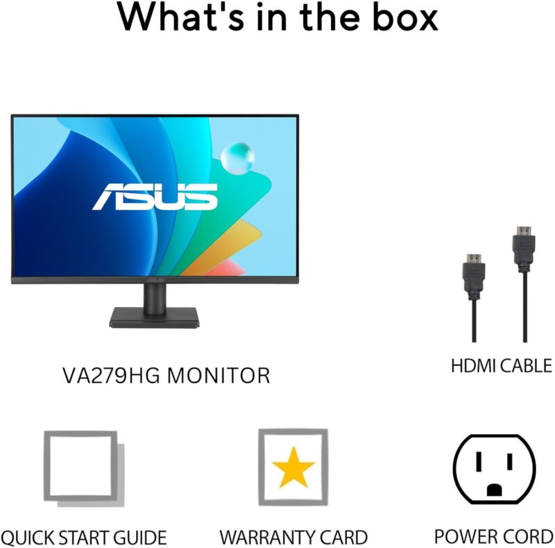 Asus VA279HG (27-inch FullHD Monitor, 99% sRGB, 120Hz, 1ms)