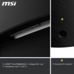 MSI MAG 32C6X (32-inch FullHD Gaming Monitor, 1500R, 250Hz, 1ms, HDR Ready)
