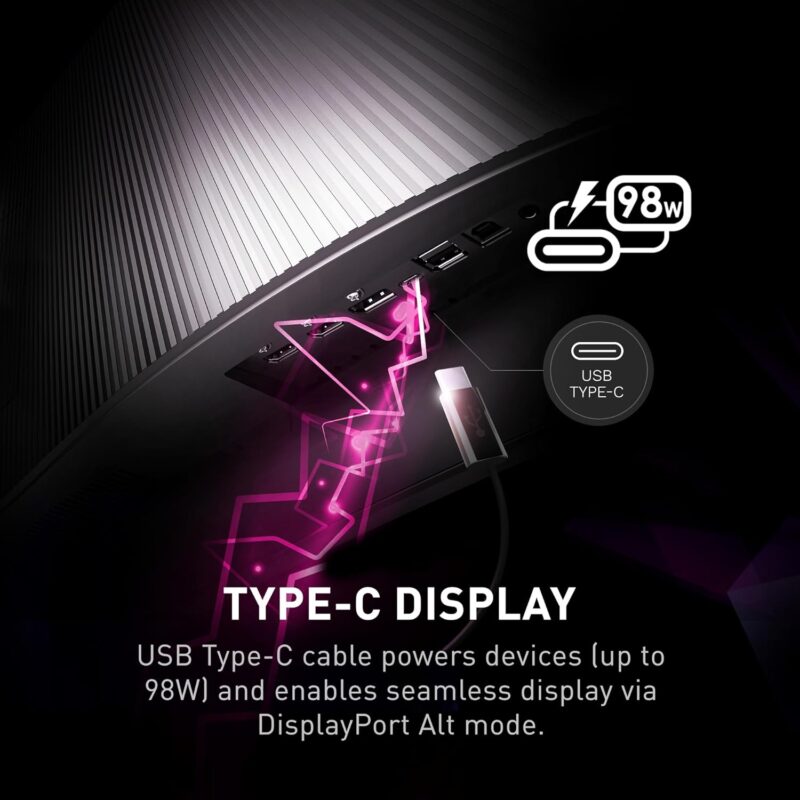 MSI MPG 341CQPX (34-inch QD-OLED UWQHD Gaming Monitor, 240Hz, OLED Care 2.0, 0.03ms, 1800R)