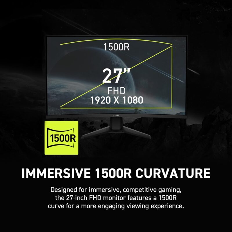MSI MAG 274CXF (27-inch FullHD Curved Gaming Monitor, 0.5ms, 280Hz)