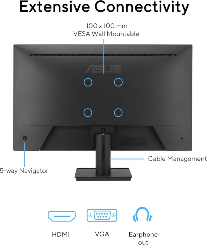 Asus VA279HG (27-inch FullHD Monitor, 99% sRGB, 120Hz, 1ms)