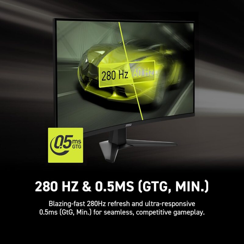MSI MAG 274CXF (27-inch FullHD Curved Gaming Monitor, 0.5ms, 280Hz)