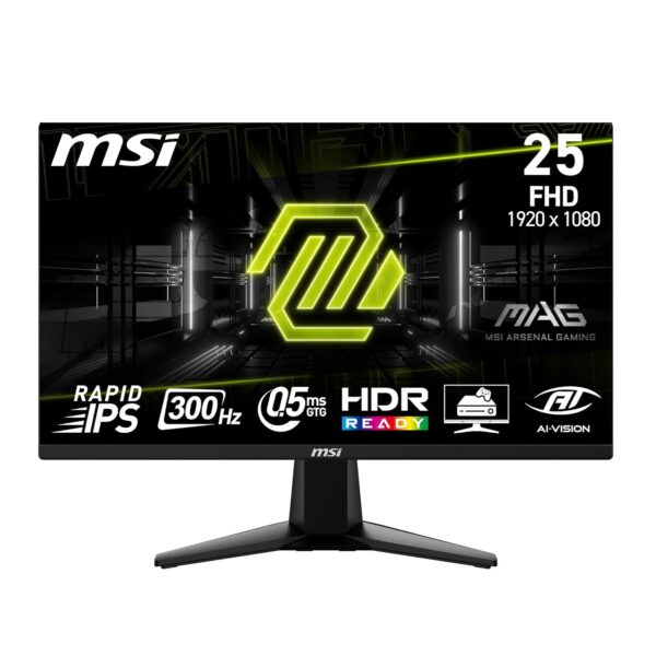 MSI G255F (25-inch FullHD Gaming Monitor, 1ms, HDR Support, 180Hz)
