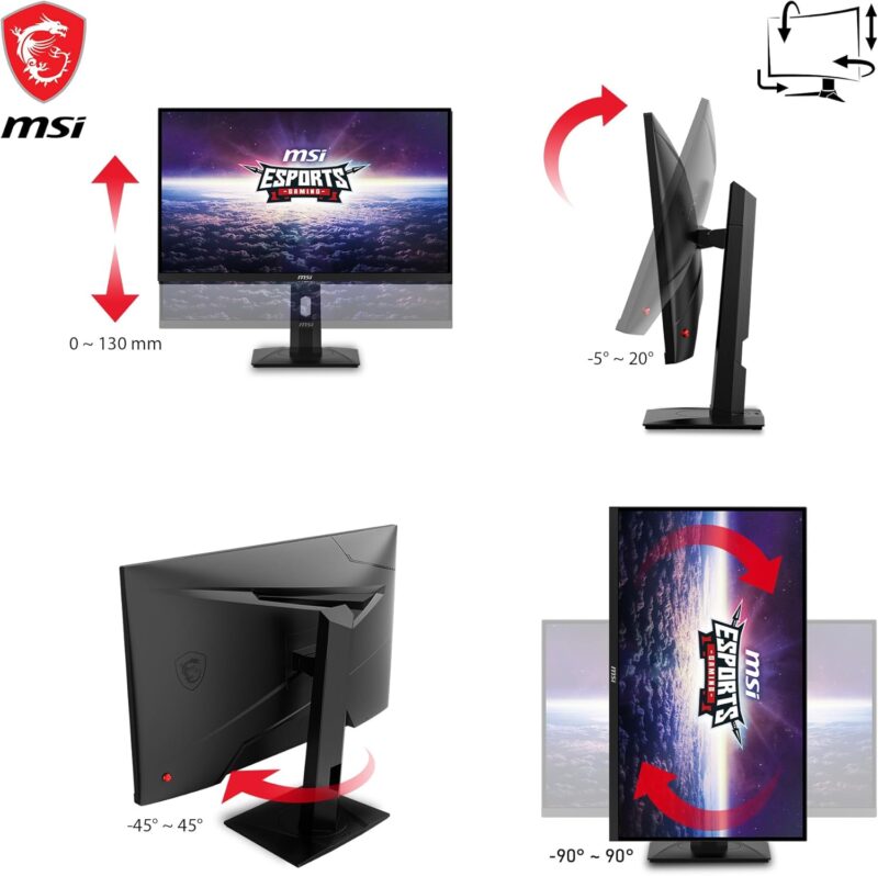 MSI G274QPX (27-inch WQHD eSports Gaming Monitor, 240Hz, G-Sync, 1ms, HDR400)
