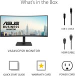Asus VA34VCPSR  (34-inch WQHD Curved Monitor, 1500R, Flicker Free)