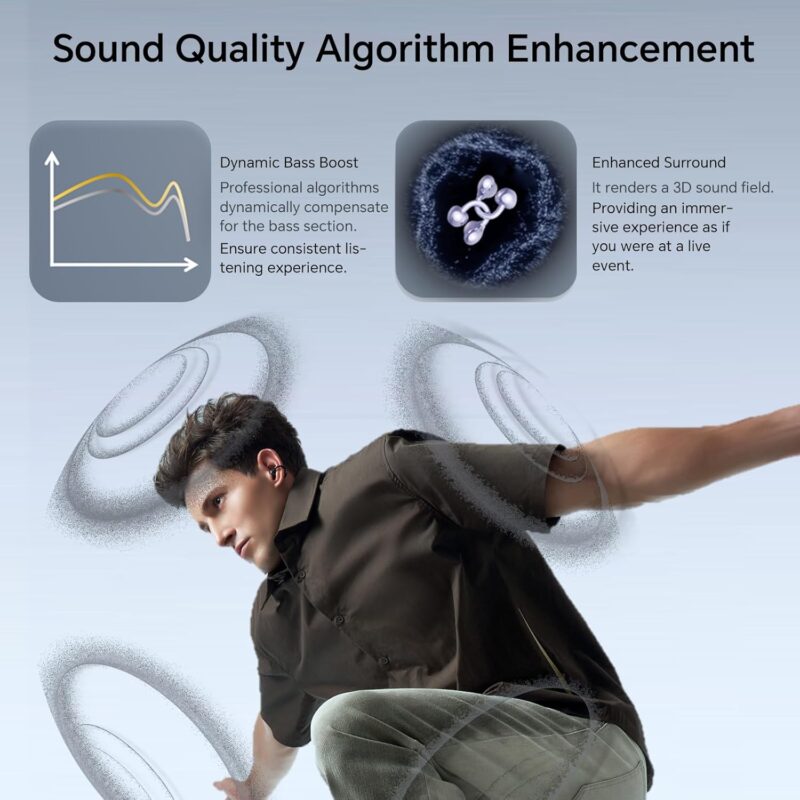 Honor Choice Earbuds Clip (Comfortable Open Wear Earbuds, Dual Mic AI NC, Titanium Arch Bridge)