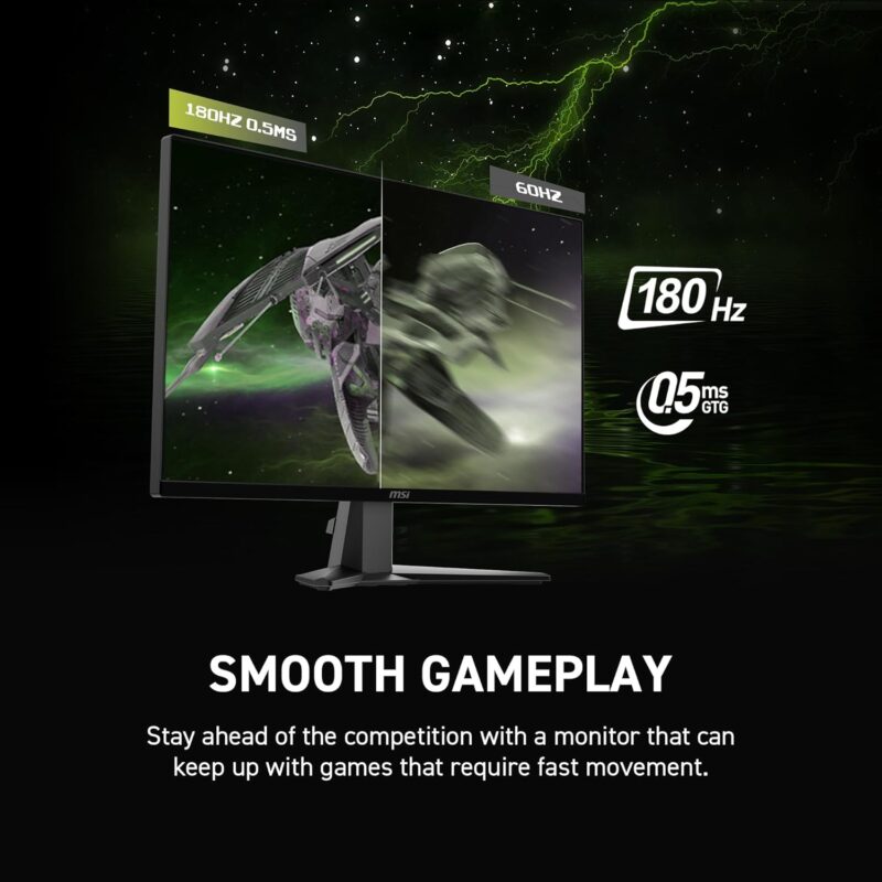 MSI MAG 275F (27-inch Full HD Gaming Monitor, 180Hz, 0.5ms Response Time)
