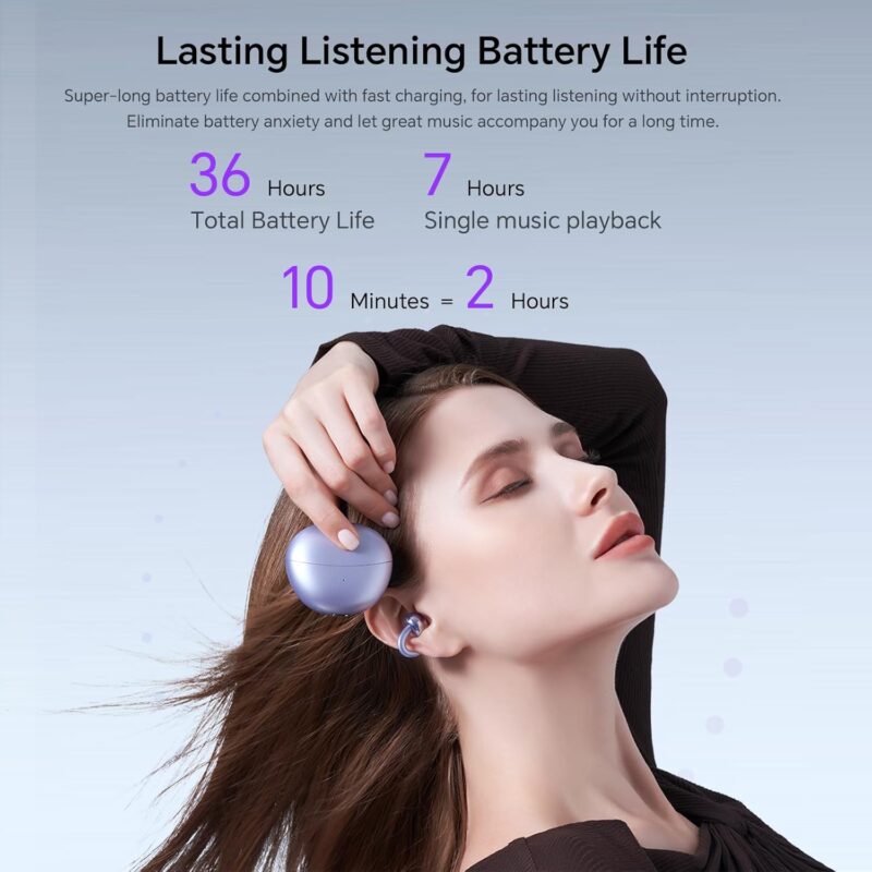 Honor Choice Earbuds Clip (Comfortable Open Wear Earbuds, Dual Mic AI NC, Titanium Arch Bridge)