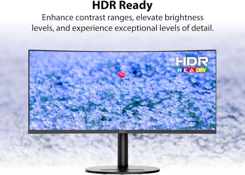 MSI MODERN MD342CQP (34-inch UWQHD Curved Monitor, EyeErgo, 120Hz Game Ready, KVM, PIP)