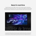 Samsung Odyssey G3 G30D (24-inch FullHD Gaming Monitor, VA Panel, 1ms, 180Hz, HDR10)