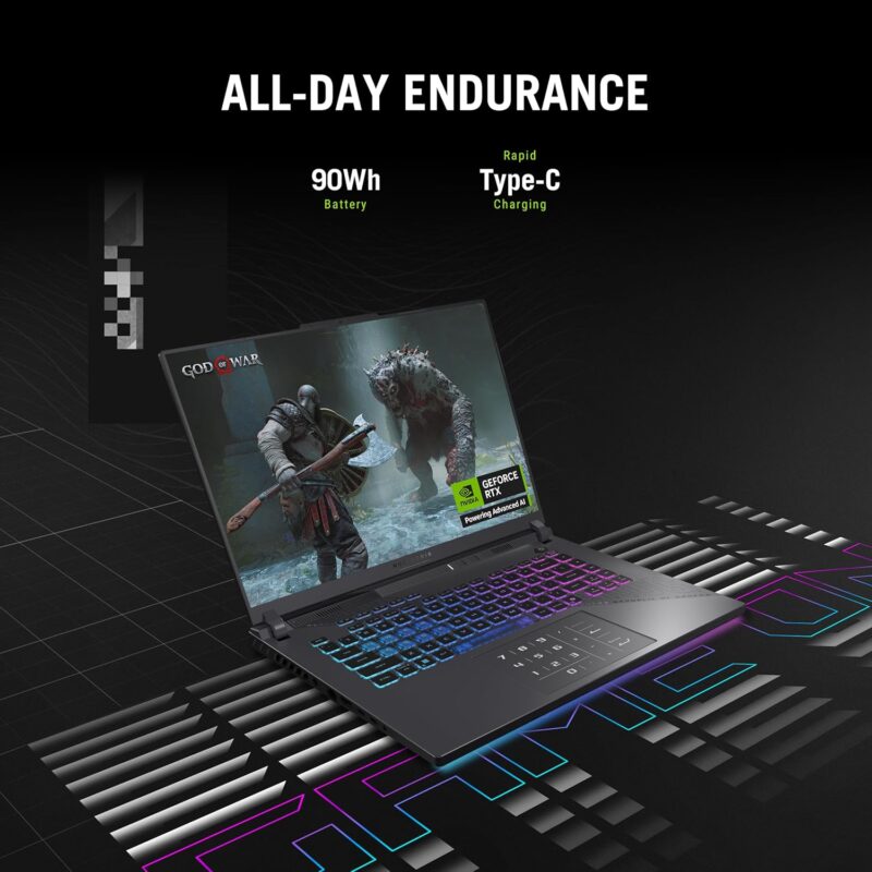 Asus ROG Strix G16 (2025) G614FR-S5184 (AMD Ryzen 9-9955HX, 16GB/1TB, 16-inch 240Hz, RTX5070ti)