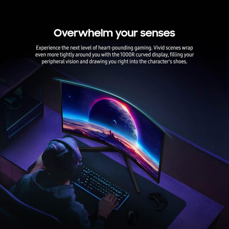 Samsung Odyssey G5 G55C (27-inch QHD Curved Gaming Monitor, 1ms, 165Hz)
