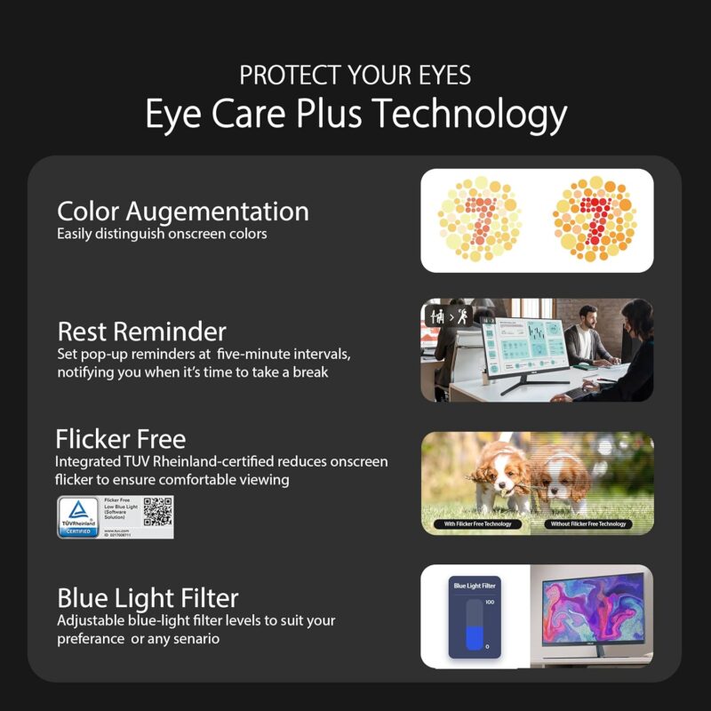 Asus VU279CFE-G (27-inch FullHD Monitor, 100Hz, Adaptive-Sync)