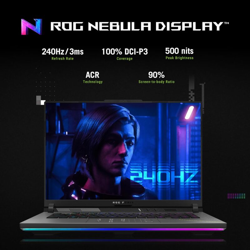 Asus ROG Strix G16 (2025) G614FR-S5184 (AMD Ryzen 9-9955HX, 16GB/1TB, 16-inch 240Hz, RTX5070ti)