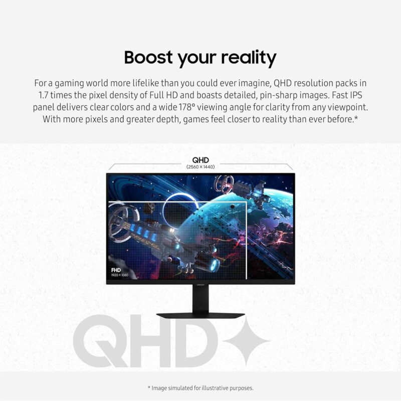 Samsung Odyssey G5 G50D (27-inch QHD Gaming Monitor, Flicker Free, 1ms, 180Hz)