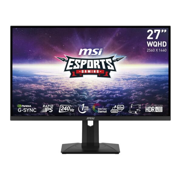 MSI G274QPX (27-inch WQHD eSports Gaming Monitor, 240Hz, G-Sync, 1ms, HDR400)