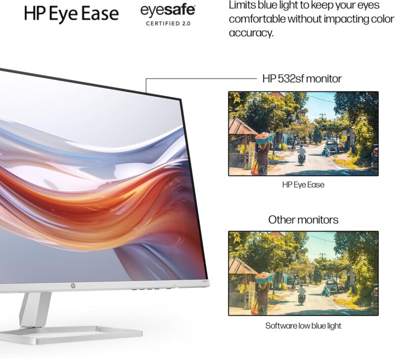 HP Series 5 (532sf) – (White 32-inch FullHD Monitor, 7ms, 100Hz, Anti-Glare)