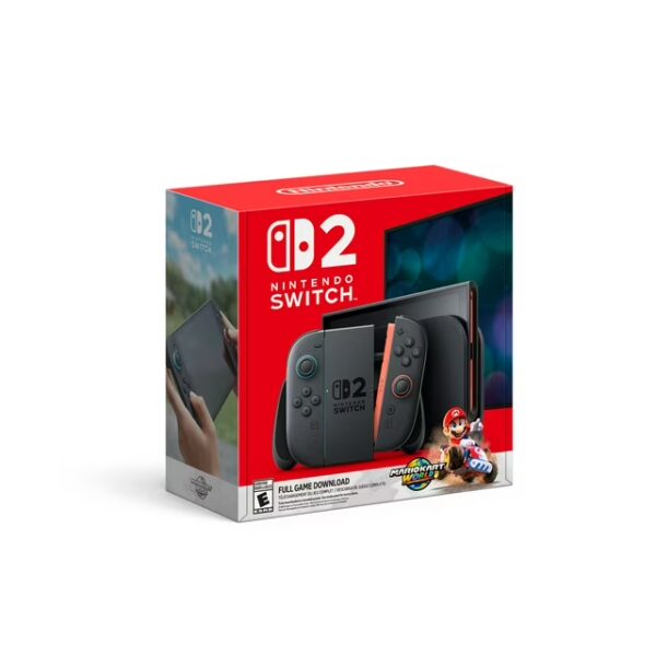 Nintendo Switch 2 + Mario Kart World Bundle (Latest Gen, Handheld Gaming Console, Full Game Download Included) – Soon