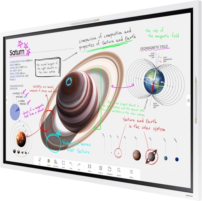 Samsung Interactive Pro WM55B (55-inch 4K UHD Interactive Display, 60Hz, Airplay 2)