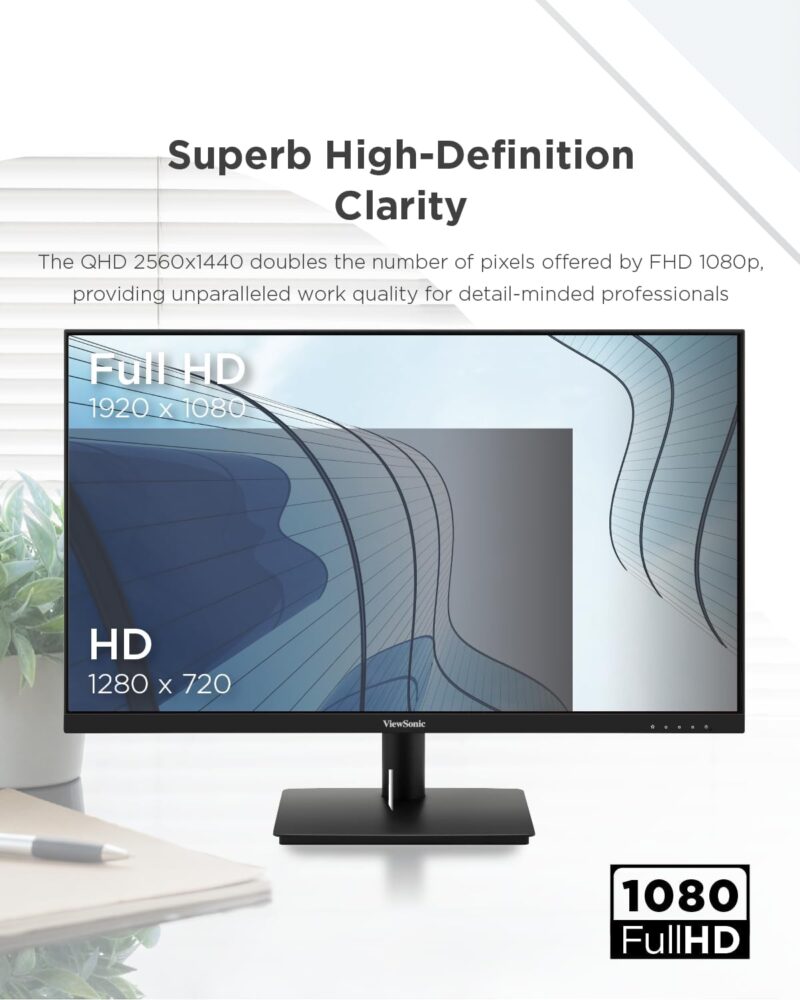 ViewSonic VA270-H (27-inch Full HD Monitor, 1ms Response Time, 100Hz)