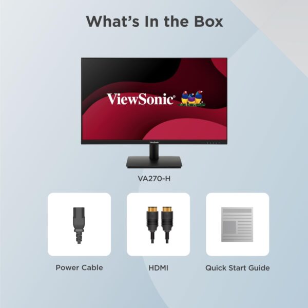 ViewSonic VA270-H (27-inch Full HD Monitor, 1ms Response Time, 100Hz)