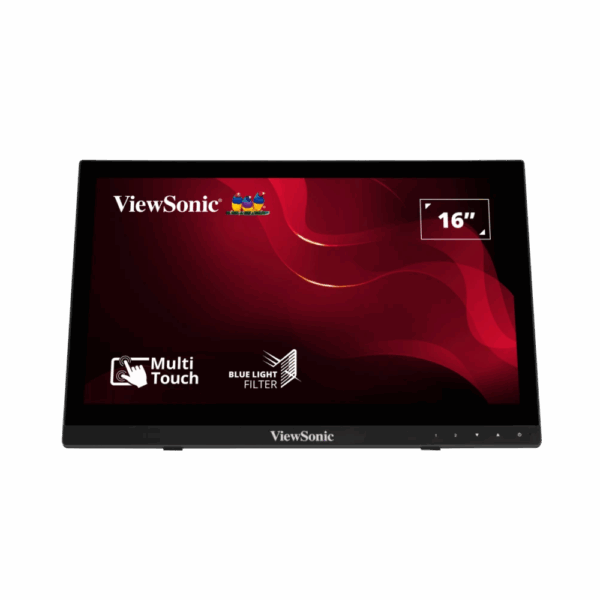 ViewSonic TD1630-3 (16-inch 10-point Touch Monitor, 60Hz, Blue Light Filter)