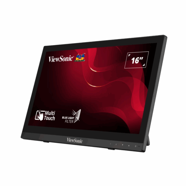 ViewSonic TD1630-3 (16-inch 10-point Touch Monitor, 60Hz, Blue Light Filter)