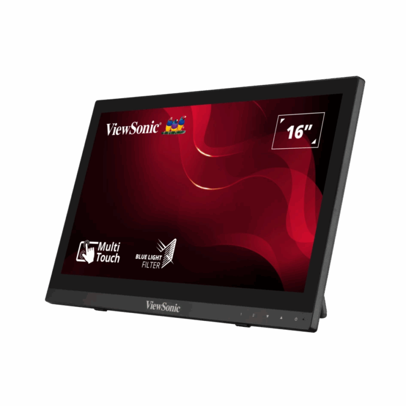 ViewSonic TD1630-3 (16-inch 10-point Touch Monitor, 60Hz, Blue Light Filter)