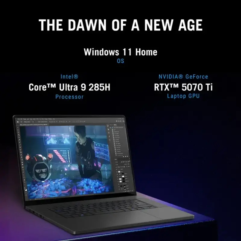 Asus ROG Zephyrus G16 (2025) GU605CR-QR161 (Core Ultra 9 285H, 64GB/1TB, 16-inch 240Hz, RTX5070Ti)