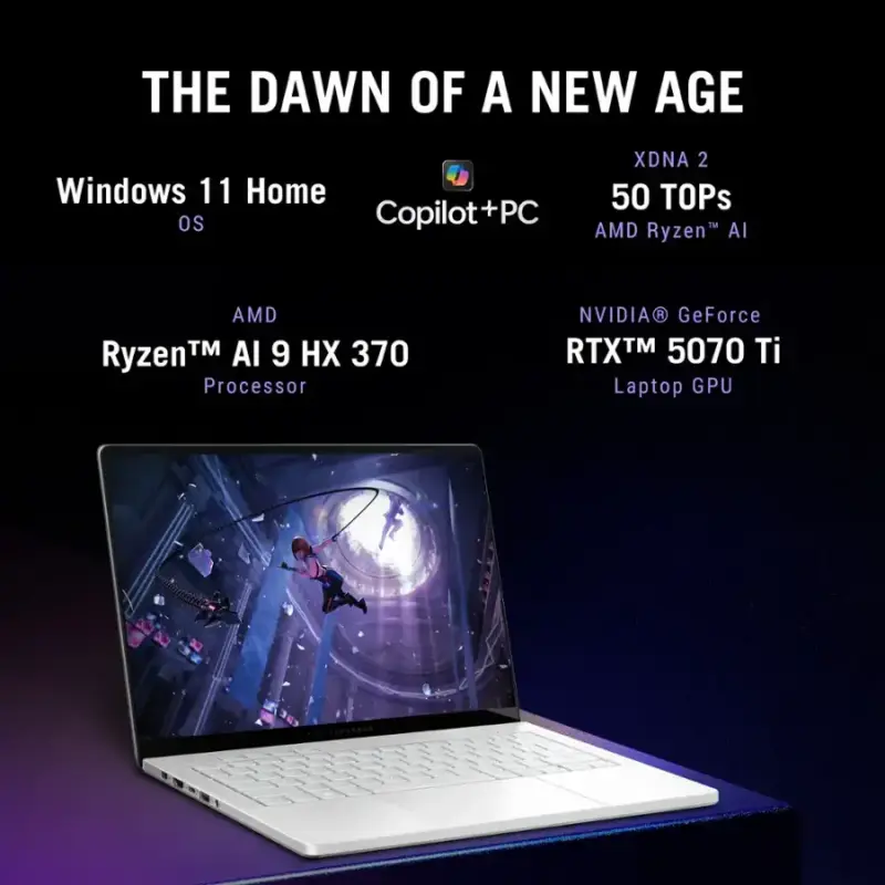 Asus ROG Zephyrus G14 (2025) GA403WR-QS116 (AMD Ryzen AI 9 HX 370, 64GB/1TB, 14-inch 120Hz, RTX5070Ti)