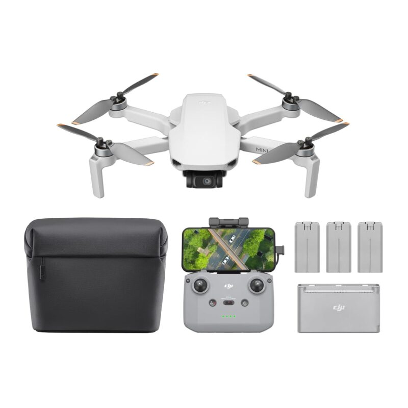 DJI Mini 4K Fly More Combo (4K UHD Drone Camera, Less than 249 g, 3-Axis Gimbal, 10km Video Transmission Range)