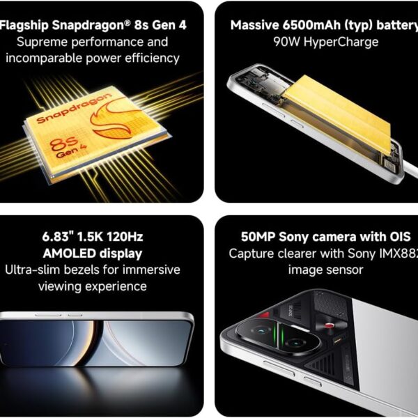 Poco F7 12GB/512GB (Qualcomm Snapdragon 8s Gen 4, 1.5K 120Hz Display, 90W HyperCharge, Global Version with 1 Year Warranty)