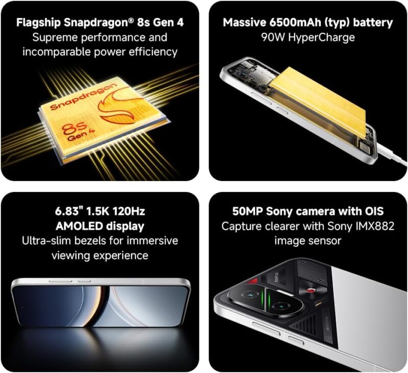 Poco F7 12GB/512GB (Qualcomm Snapdragon 8s Gen 4, 1.5K 120Hz Display, 90W HyperCharge, Global Version with 1 Year Warranty) – Soon