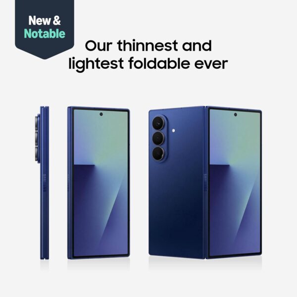 Samsung Galaxy Z Fold7 (Thinnest and Lightest Foldable by Samsung, Snapdragon 8 Elite, All-Day Battery) [Pre-Order]