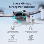 DJI Mini 4K Fly More Combo (4K UHD Drone Camera, Less than 249 g, 3-Axis Gimbal, 10km Video Transmission Range)