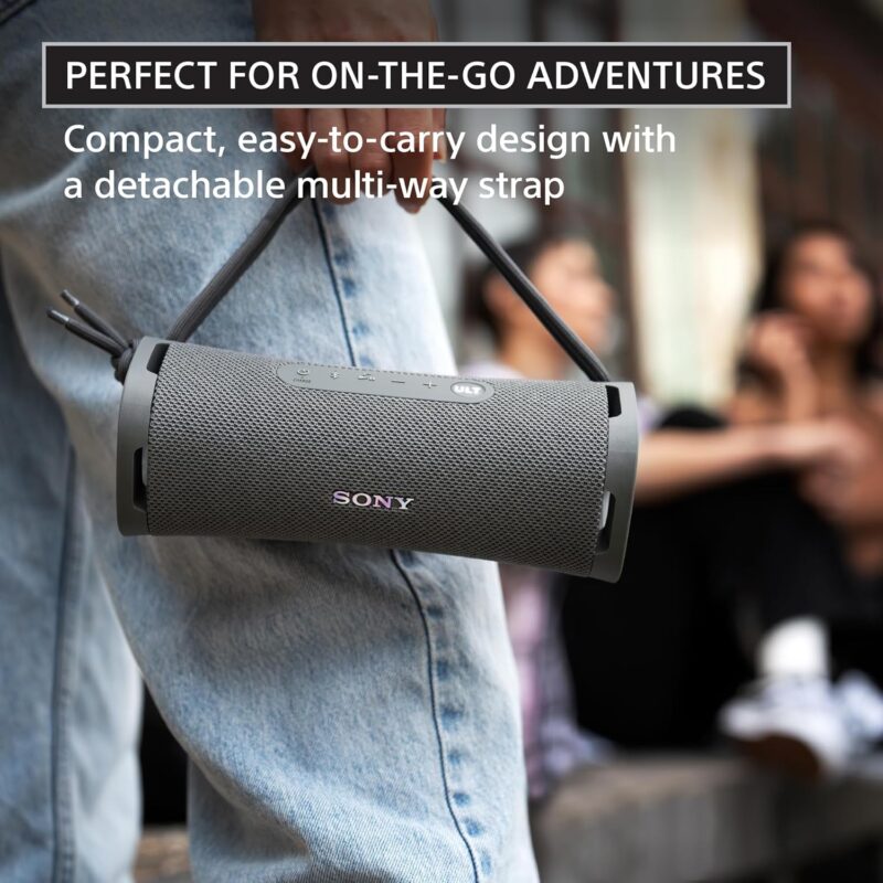 Sony ULT Field 1 (Ultra-Portable, Waterproof & Dustproof Bluetooth Speaker, Big Pro Sound with Punchy Bass)