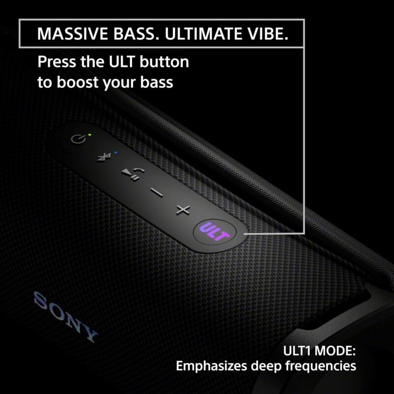 Sony ULT Field 1 (Ultra-Portable, Waterproof & Dustproof Bluetooth Speaker, Big Pro Sound with Punchy Bass)