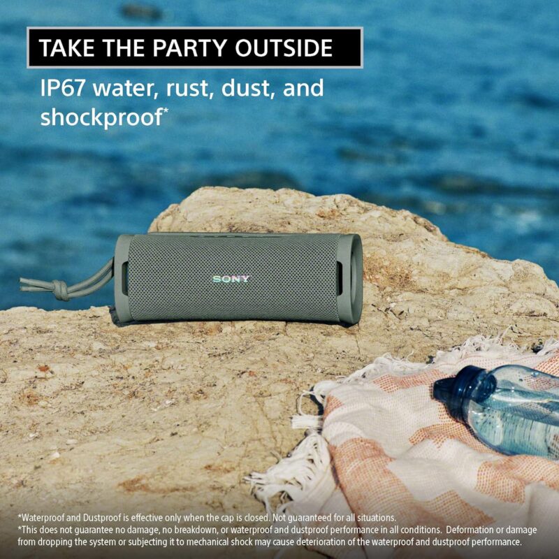Sony ULT Field 1 (Ultra-Portable, Waterproof & Dustproof Bluetooth Speaker, Big Pro Sound with Punchy Bass)