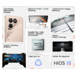 Tecno Pova 7 8GB/256GB (Mediatek Helio G100, 45W Flash Charge, 120Hz Refresh Rate, 7000mAh Battery)