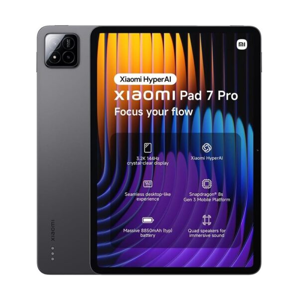 Xiaomi Pad 7 Pro 12GB/512GB (11-inch Android Tab with AI, Snapdragon 8s Gen 3, 50MP Camera, 67W HyperCharge and 1 Year Warranty)