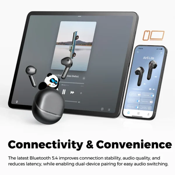 SoundPeats Air5 Lite (Semi-in-ear AI Wireless Noise Cancelling Earbuds with Hi-Res LDAC Audio) - Image 5