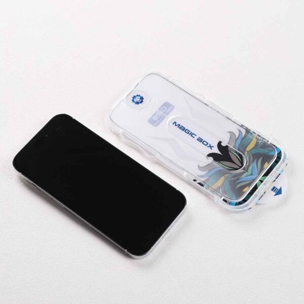Lito Magic Box D+ Tools Privacy Full Glass Screen Protector (With Easy Applicator) For Apple iPhone 14 Pro Max - Image 5